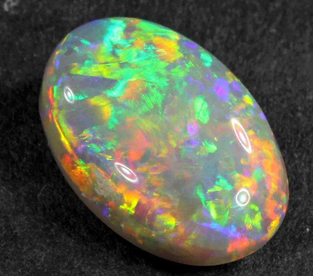 Amazing High-end Semi-black Lightning Ridge Opal - Natural Opals