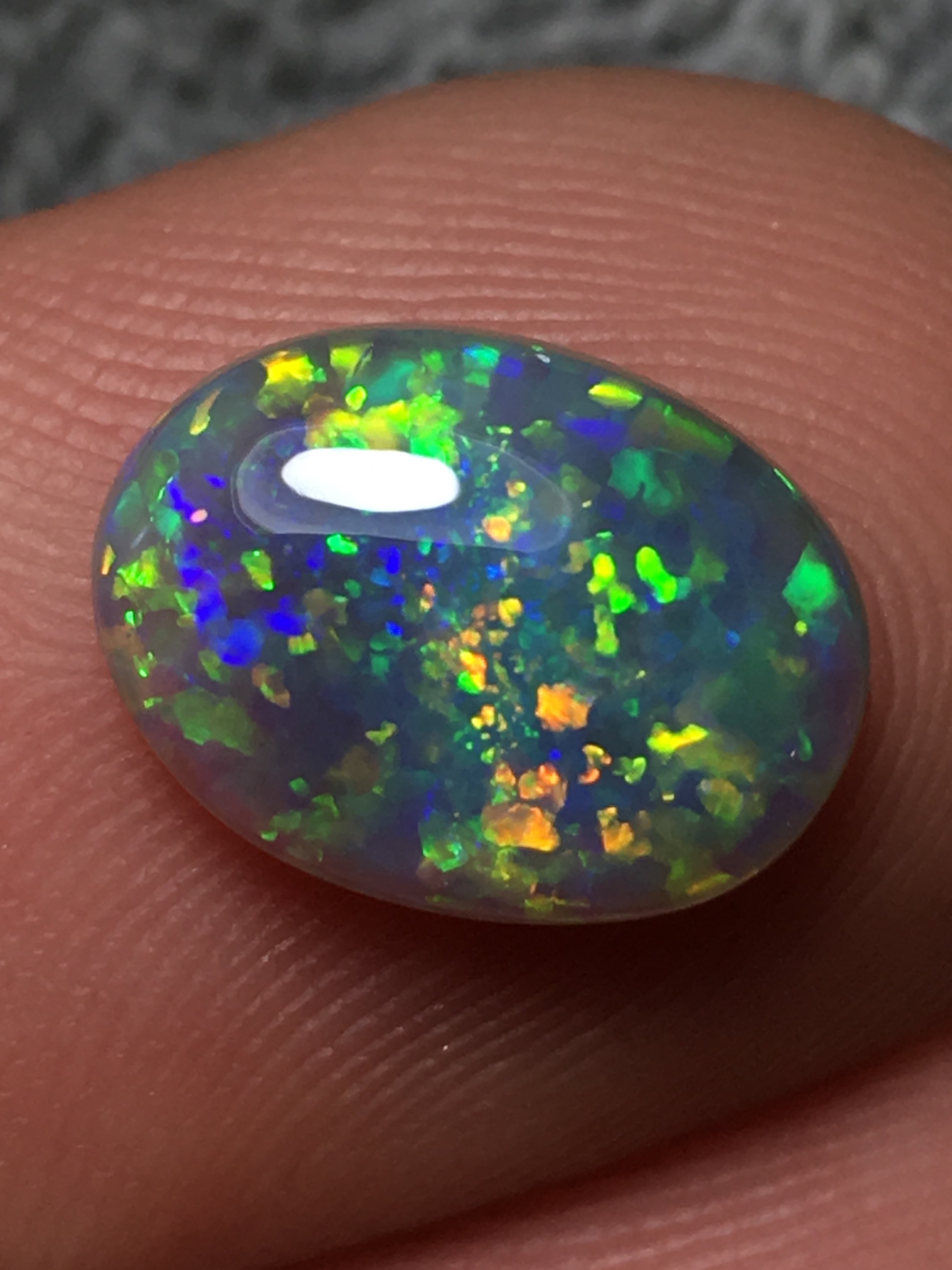 Lightning Ridge Semi-Black Crystal Opal - Natural Opals